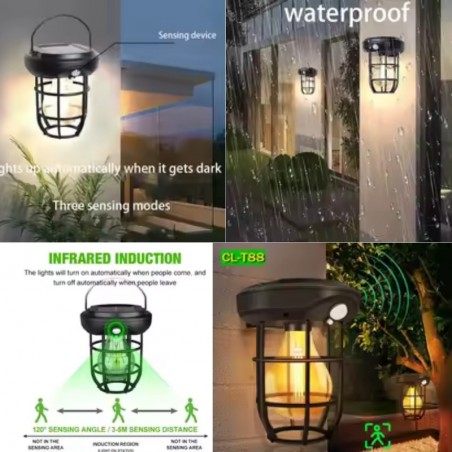 ضوء خارجي CL-T88 مقاوم للماء مع استشعار بالأشعة تحت الحمراء