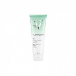 Vichy Normaderm 3in1 Exfoliating Cleansing Mask – 125ml